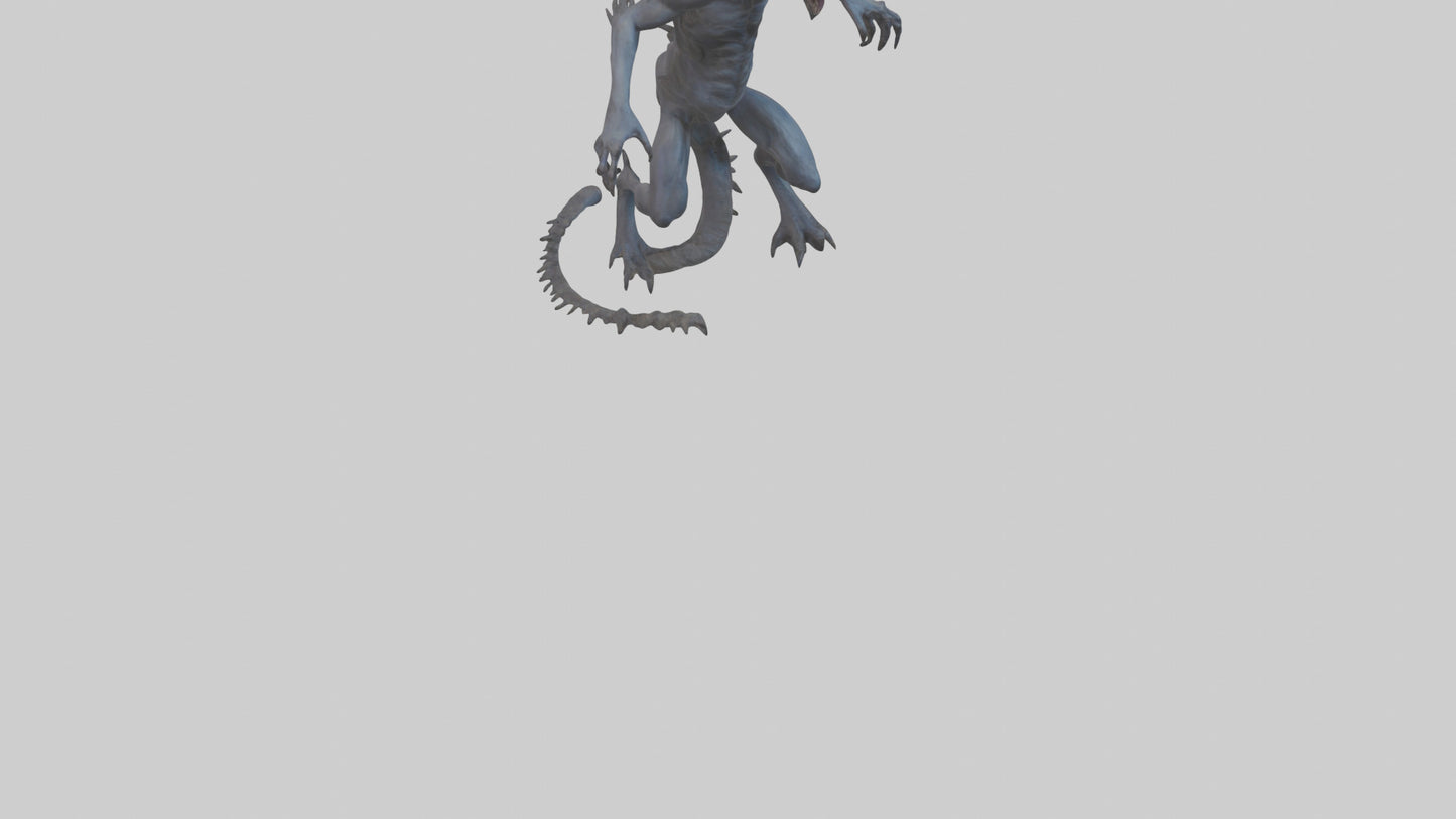 3D model Beast of the Abyss model VR / AR / low-poly