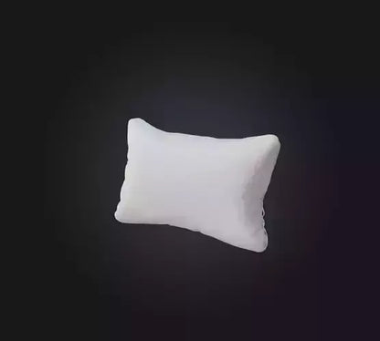 3D model bed pillow 2 VR / AR / low-poly