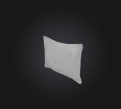 3D model bed pillow VR / AR / low-poly