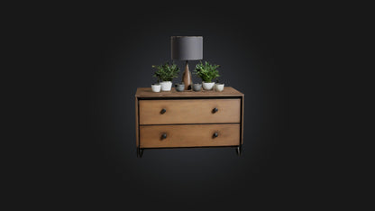 3D model Bedside Table VR / AR / low-poly