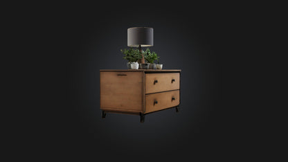 3D model Bedside Table VR / AR / low-poly