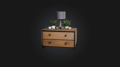 3D model Bedside Table VR / AR / low-poly