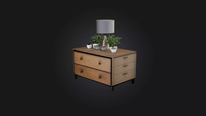 3D model Bedside Table VR / AR / low-poly