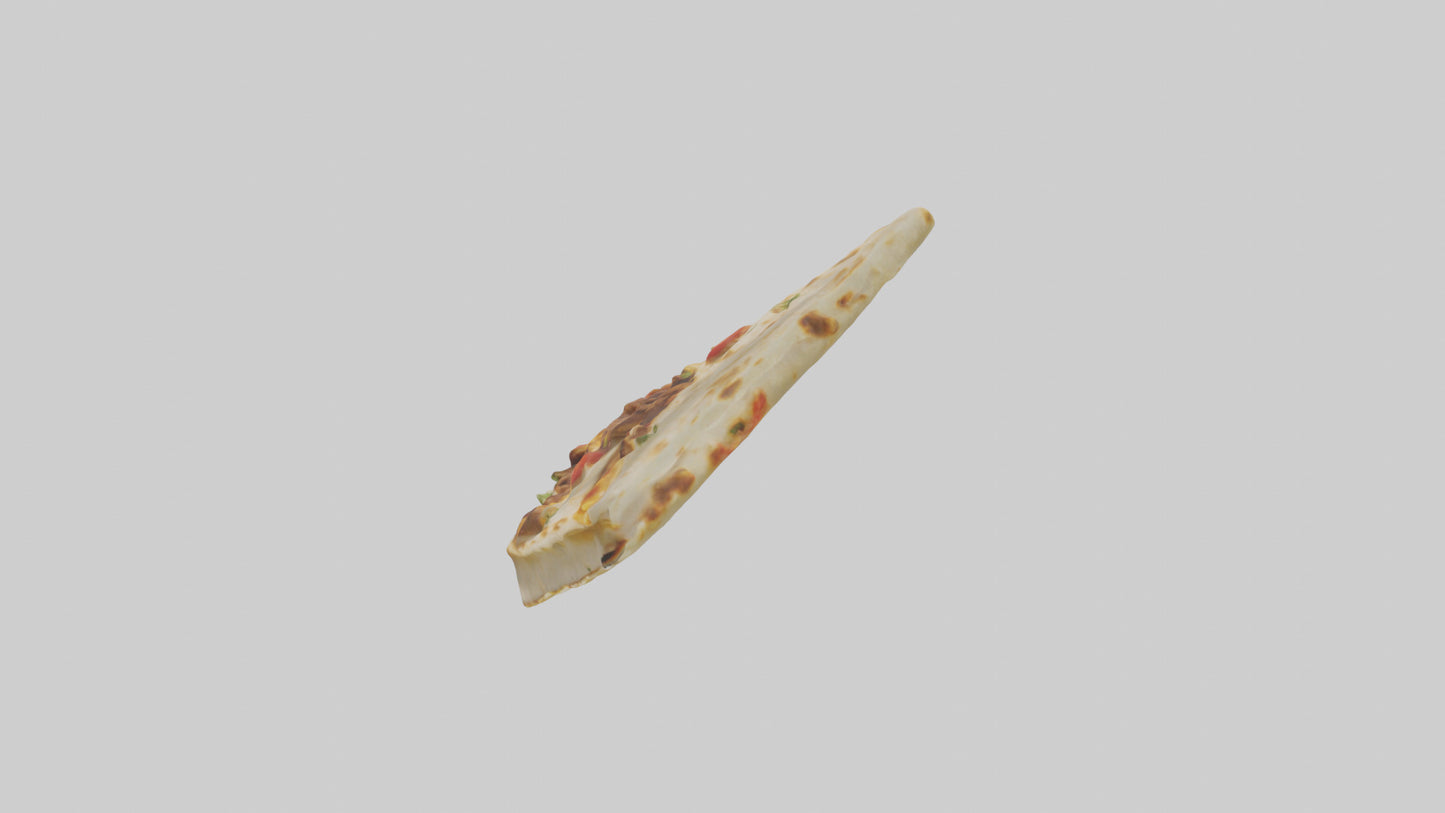 3D model Beef quesadilla model VR / AR / low-poly