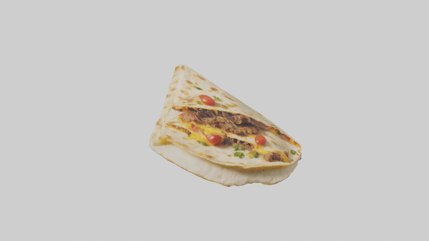 3D model Beef quesadilla model VR / AR / low-poly