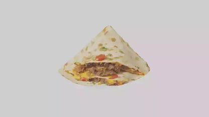 3D model Beef quesadilla model VR / AR / low-poly