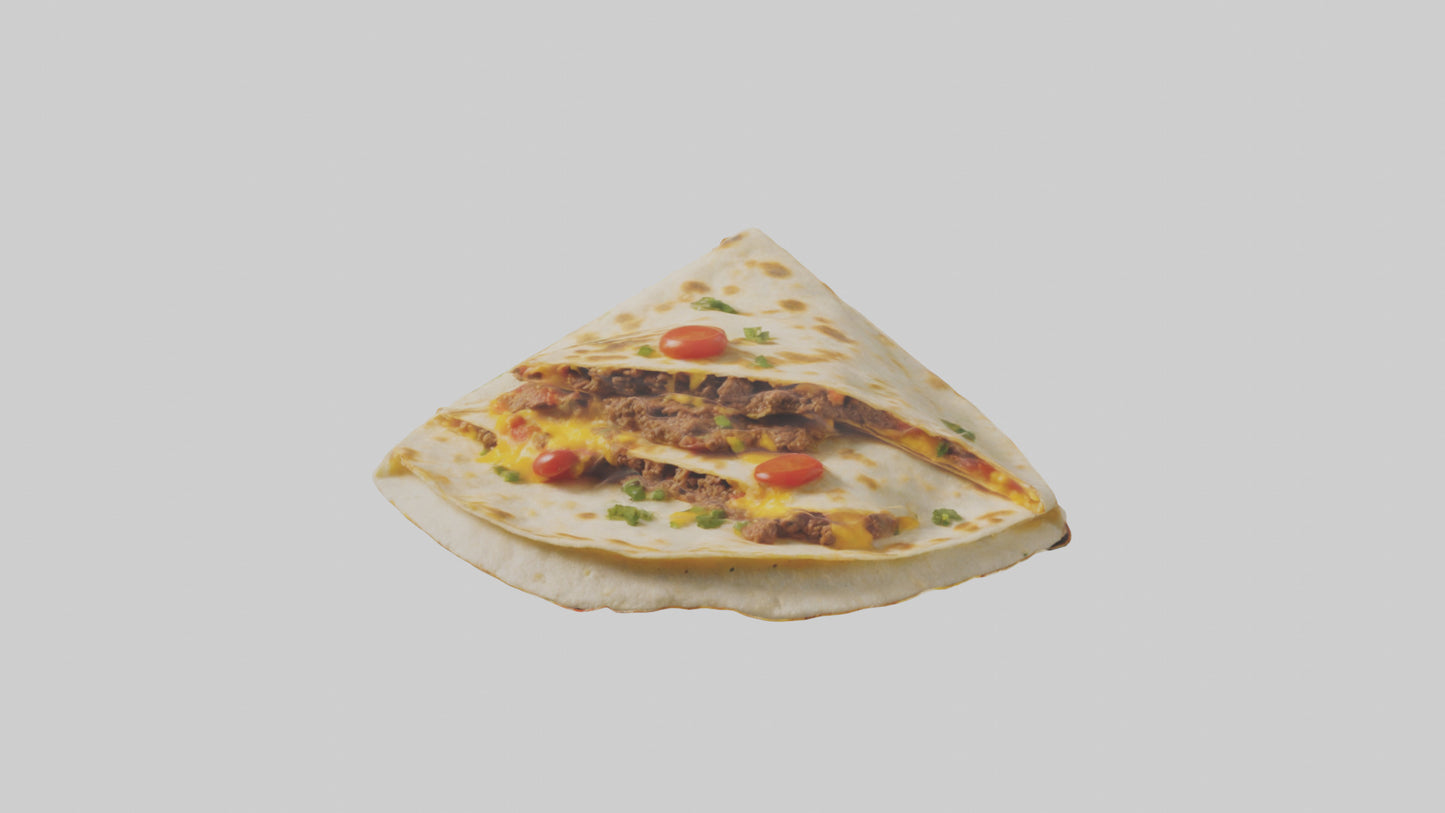 3D model Beef quesadilla model VR / AR / low-poly
