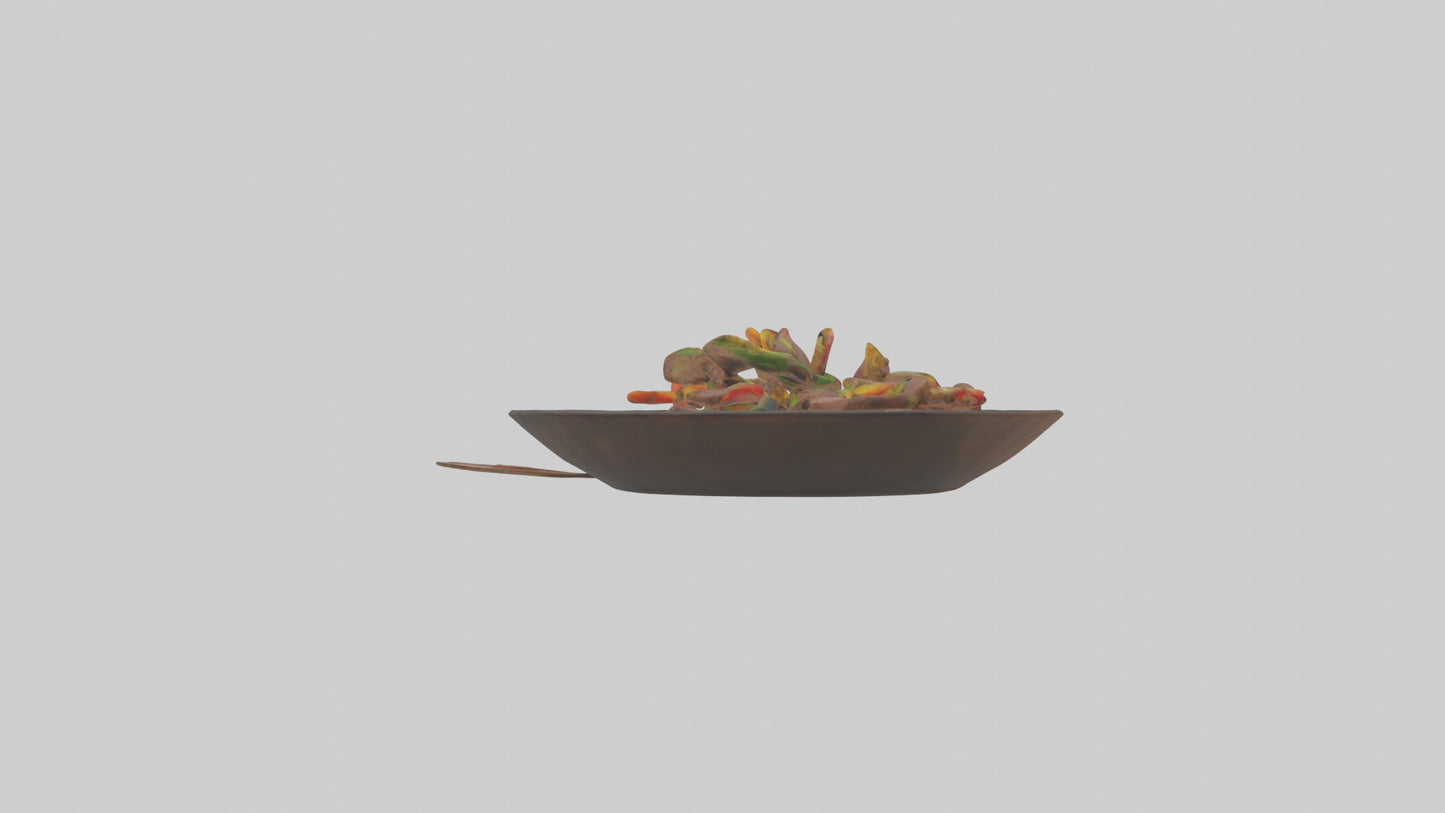 3D model Beef stirfry model VR / AR / low-poly