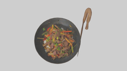 3D model Beef stirfry model VR / AR / low-poly