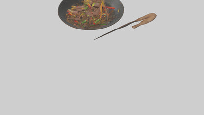 3D model Beef stirfry model VR / AR / low-poly