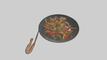 3D model Beef stirfry model VR / AR / low-poly