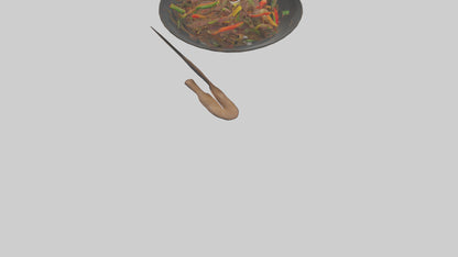 3D model Beef stirfry model VR / AR / low-poly