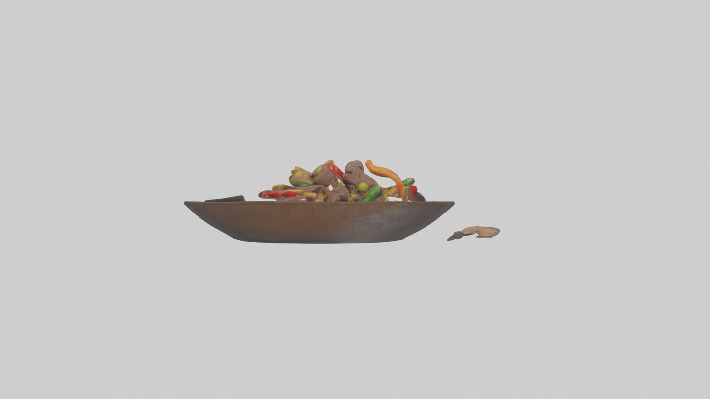 3D model Beef stirfry model VR / AR / low-poly