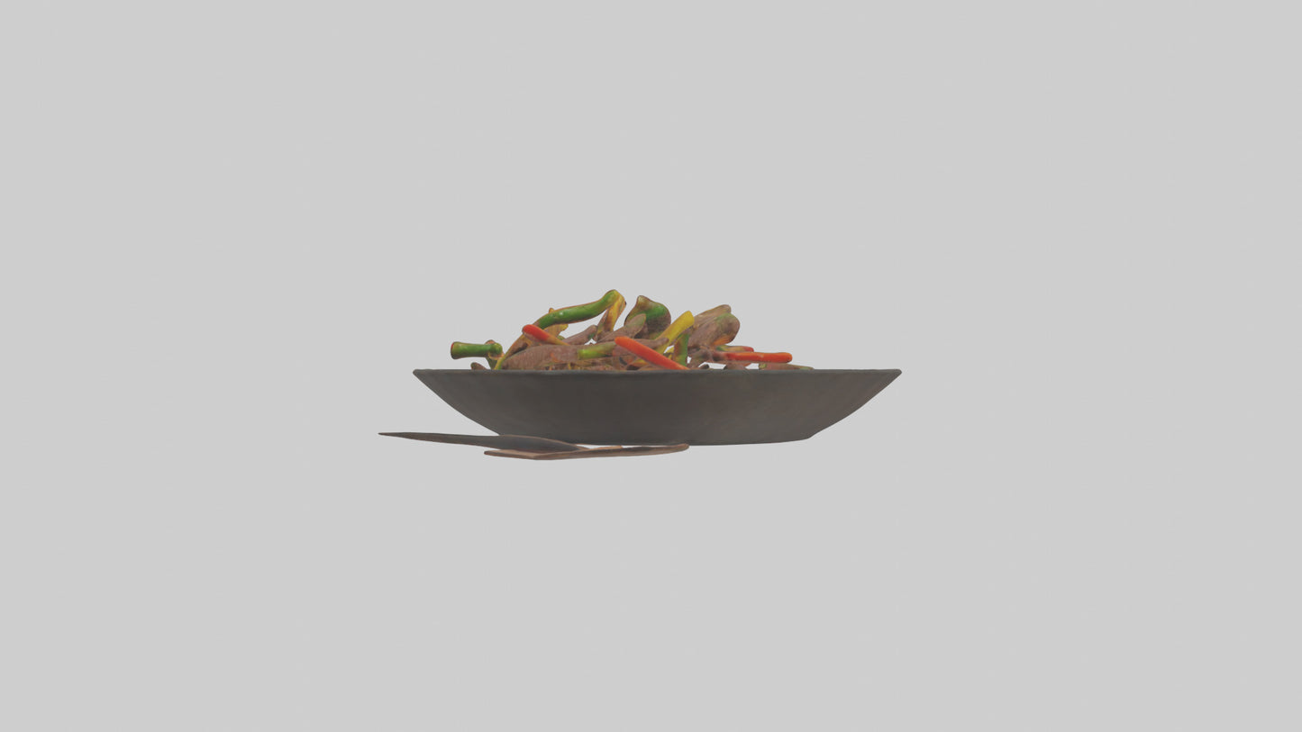 3D model Beef stirfry model VR / AR / low-poly