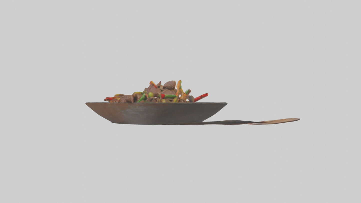 3D model Beef stirfry model VR / AR / low-poly