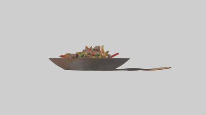 3D model Beef stirfry model VR / AR / low-poly
