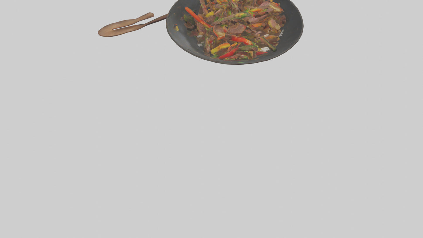3D model Beef stirfry model VR / AR / low-poly
