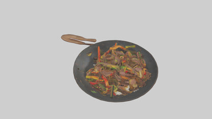 3D model Beef stirfry model VR / AR / low-poly