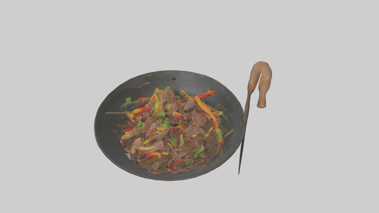3D model Beef stirfry model VR / AR / low-poly