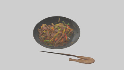 3D model Beef stirfry model VR / AR / low-poly