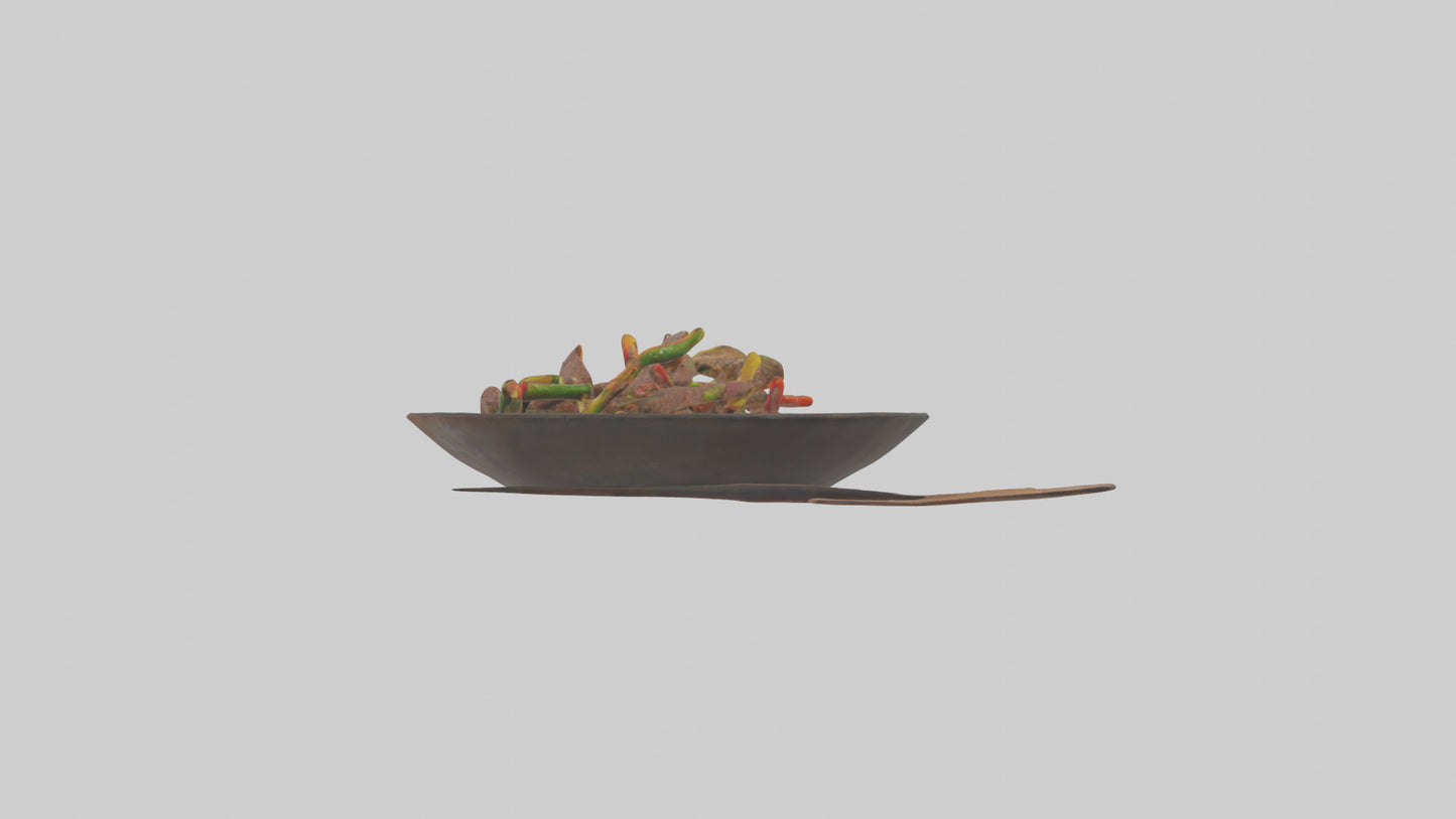 3D model Beef stirfry model VR / AR / low-poly