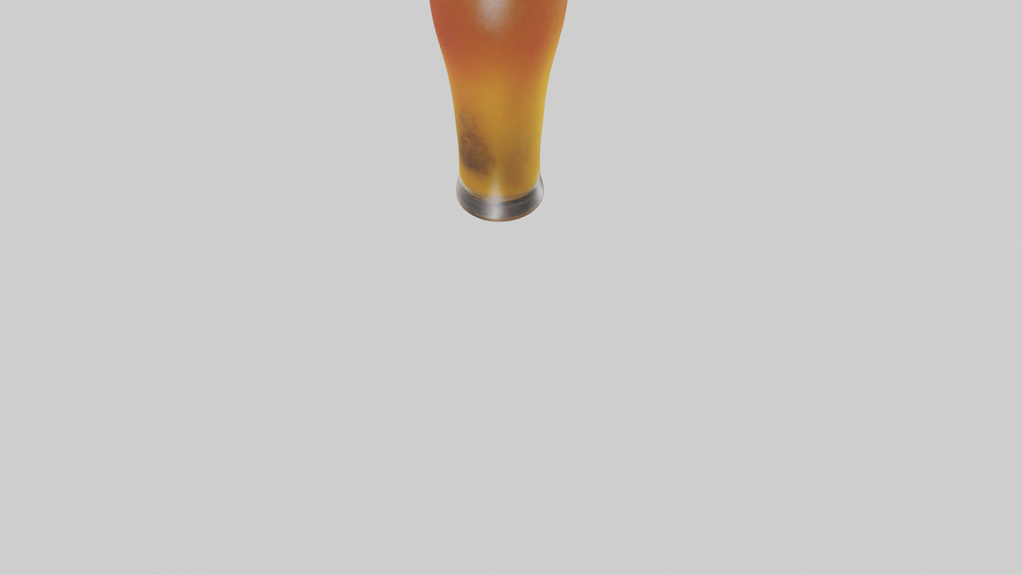 3D model Beer cocktail model VR / AR / low-poly