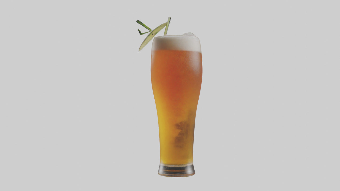 3D model Beer cocktail model VR / AR / low-poly