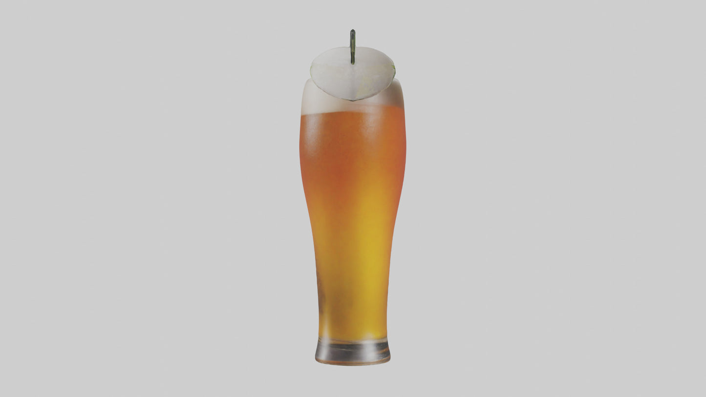 3D model Beer cocktail model VR / AR / low-poly