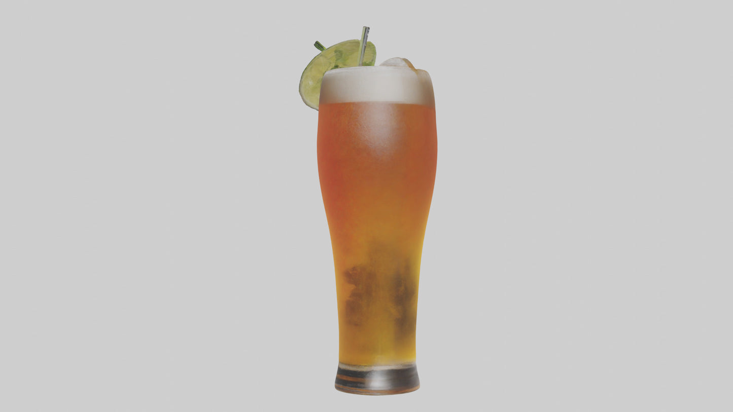 3D model Beer cocktail model VR / AR / low-poly