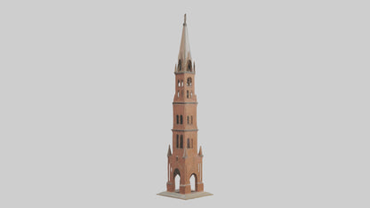 3D model Belltower Model 1 VR / AR / low-poly