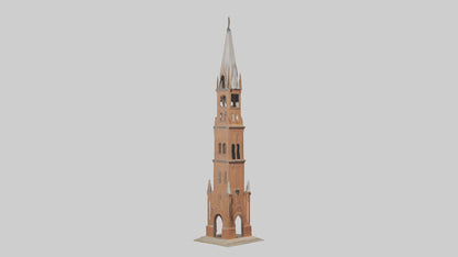 3D model Belltower Model 1 VR / AR / low-poly