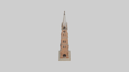 3D model Belltower Model 1 VR / AR / low-poly