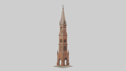 3D model Belltower Model 1 VR / AR / low-poly