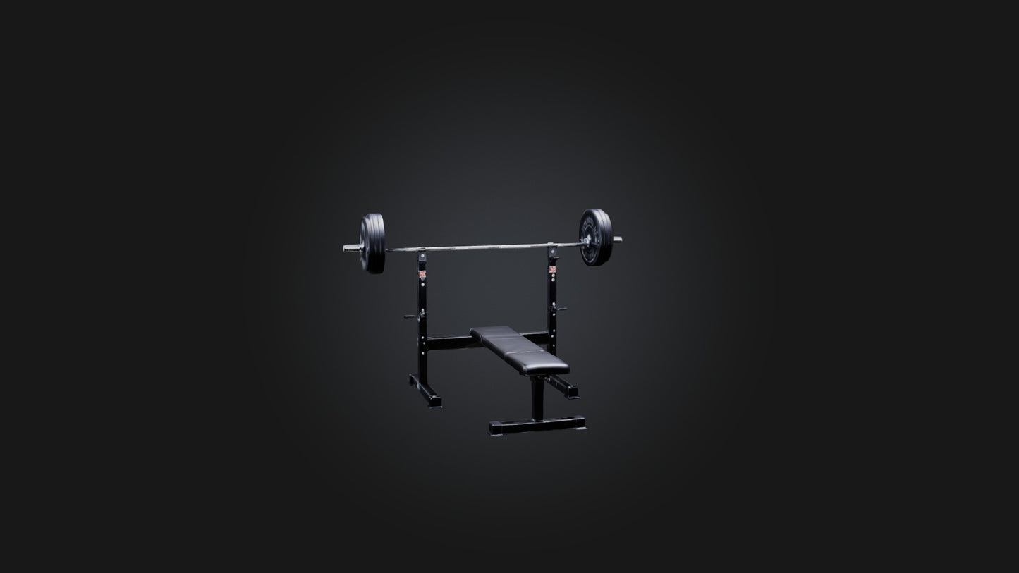 3D model Bench Press Stand VR / AR / low-poly