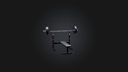 3D model Bench Press Stand VR / AR / low-poly
