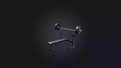 3D model Bench Press Stand VR / AR / low-poly