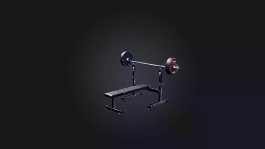 3D model Bench Press Stand VR / AR / low-poly