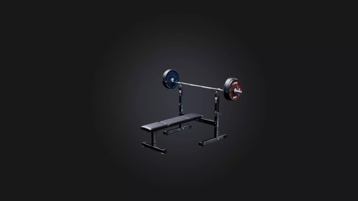 3D model Bench Press Stand VR / AR / low-poly