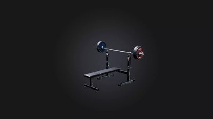 3D model Bench Press Stand VR / AR / low-poly