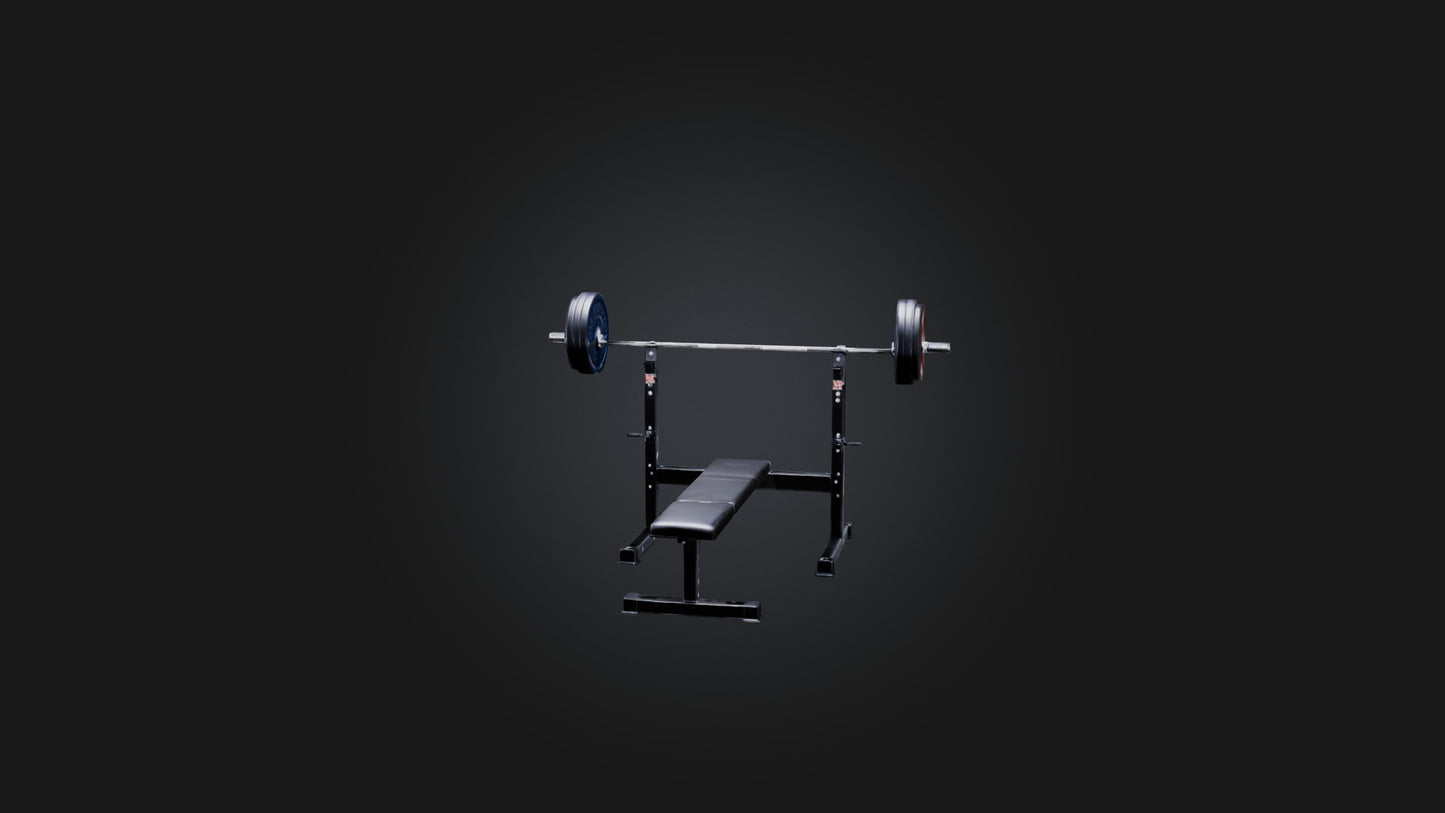 3D model Bench Press Stand VR / AR / low-poly
