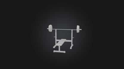 3D model Bench Press Stand VR / AR / low-poly