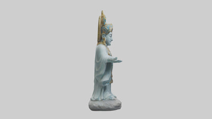 3D model Benevolent deity statue model VR / AR / low-poly
