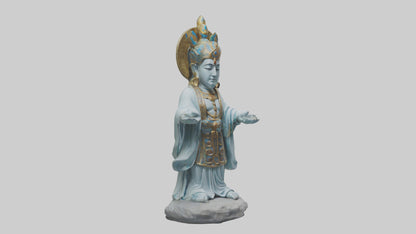 3D model Benevolent deity statue model VR / AR / low-poly