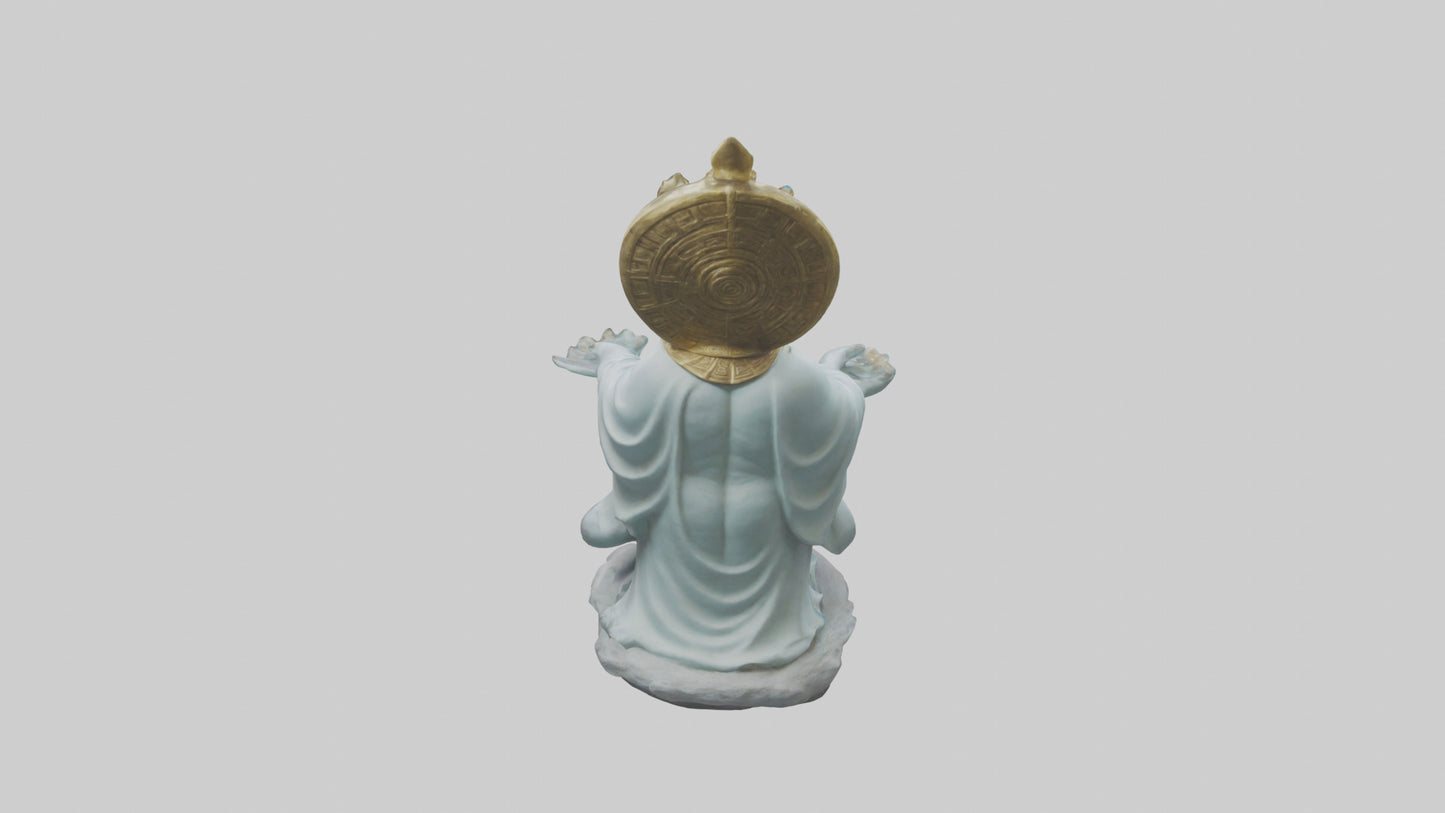 3D model Benevolent deity statue model VR / AR / low-poly