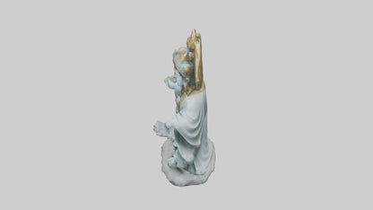3D model Benevolent deity statue model VR / AR / low-poly