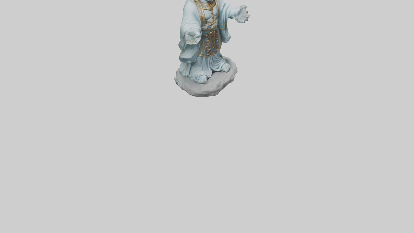 3D model Benevolent deity statue model VR / AR / low-poly