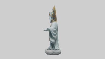 3D model Benevolent deity statue model VR / AR / low-poly