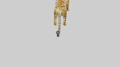 3D model Bengal Cat statue model VR / AR / low-poly