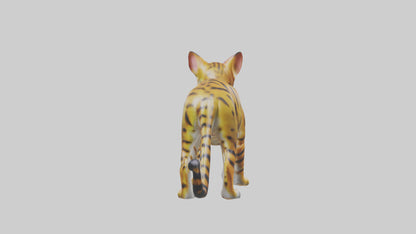 3D model Bengal Cat statue model VR / AR / low-poly