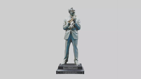 3D model Benny Goodman statue model VR / AR / low-poly